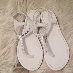 Pick 3 for $22 White Bling Sandals